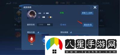 王者榮耀小隊退出方法與步驟