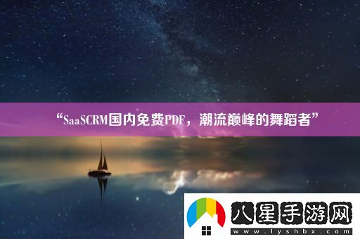 “SaaSCRM國內免費PDF