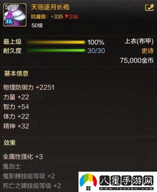 DNF手游天翎逐月長(cháng)袍深度解析