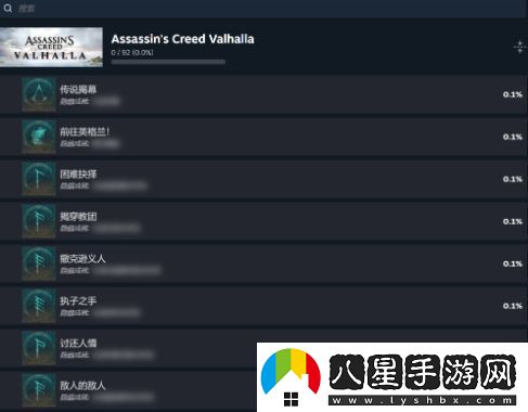 刺客信條：英靈殿Steam新增成就系統現已更新，支持多達92項成就