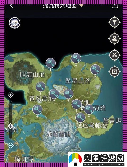 原神莫爾泰區地靈龕位置