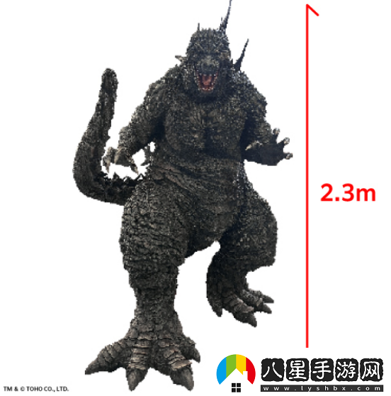 哥斯拉70歲生日！最新公布2.3米巨大雕像