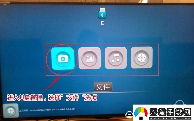夏普LCD40DS72A通過(guò)U盤(pán)安裝第三方應用