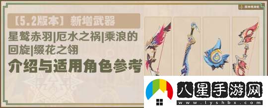 【原神】星鷲赤羽/厄水之禍/乘浪的回旋/綴花之翎數據參考