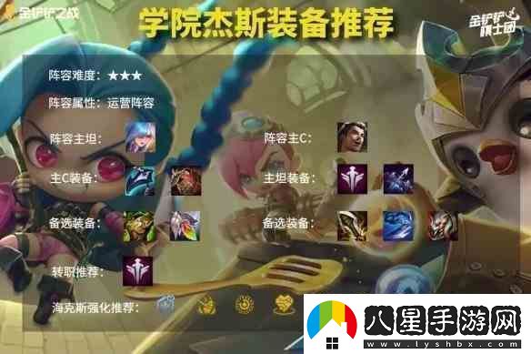 金鏟鏟之戰學(xué)院杰斯陣容搭配指南
