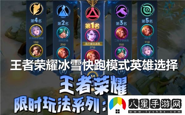 王者榮耀冰雪快跑模式中最適合的英雄選擇推薦有哪些？
