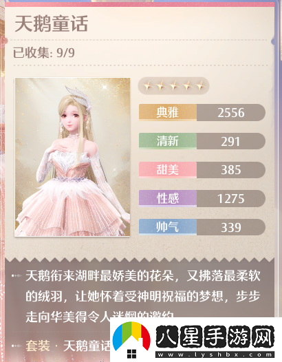 無(wú)限暖暖五星套裝天鵝童話(huà)效果怎么樣