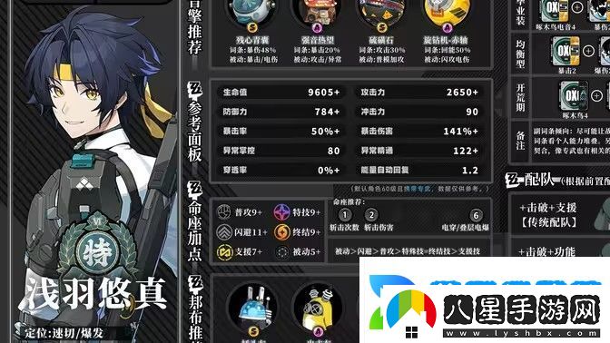 絕區零淺羽悠真攻略