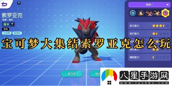 寶可夢(mèng)大集結索羅亞克玩法攻略